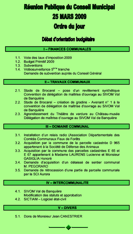 Conseil municipal